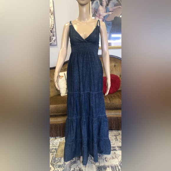 Blue Asphalt Dresses & Skirts - Blue Asphalt Navy Blue Tiered Maxi Dress